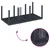 Vrtni set za objed 7 pcs Antracit Polipropilen
