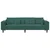 Sofa Tamnozelena 250 x 77 x 76 cm Baršun