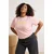 Trendyol Curve Ženska majica Tbbss24Bf00036, Roze