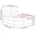 Vidaxl LED Box Spring Postelja Temno rjava 140 x 200 cm blago