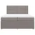 Vidaxl Box spring postelja z vzmetnico taupe 200x200 cm blago
