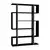 HANAH HOME Polica za knjige Mito Anthracite Light Mocha