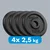 REBEL ACTIVE Liveni gvozdeni tegovi klasične ploče set 4x2.5kg / 31mm RBA-2127
