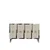 Hanah Home komoda Seza 120, 120 cm, bela / travertin / srebrna