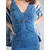 GUESS Obleka JEWEL moder denim