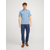 JACK & JONES Majica JJEPaulos svetlo modra