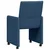 Blagovačke stolice s kotačima 2 pcs Plava 58 x 65 x 94 cm
