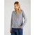 VERO MODA Bluza BUMPY, modra, bela
