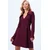 Trend Alacati Stili Ženska haljina Alc-X14427, Bordo