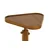 Hanah Home pomoćni sto Opus Ucgen 46, 46 cm, orah