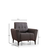 Atelier del Sofa Fotelja Hamlet 95x77x90cm Tamnosiva