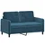 3-dijelni set sofa plavi baršunasti
