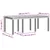 Stol za vrt Antracit 200 x 100 x 73 cm poliratan