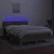 Vidaxl Box spring postelja z vzmetnico LED taupe 140x200 cm blago