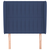 vidaXL Vzglavje z ušesi modro 93x23x118/128 cm blago