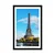 Plakat s paspartujem čudovita panorama Pariza - 30x45 white
