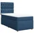 Vidaxl Box spring postelja z vzmetnico modra 80x200 cm blago