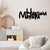 Wallity Zidna dekoracija Hakuna Matata 5, 66x1.5x27 cm, 1.2 mm, Crna