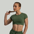 STRIX Ženski CropTop Essential Cedar Green