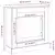 Okvir za kamin crni 90 x 30 x 90 cm od konstruiranog drva