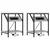Noćni ormar 2 pcs Siva Sonoma 38 x 30 x 48 cm Konstruirano drvo