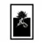 Plakat s paspartujem nesmrtnost rastline - 20x30 black