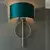 Endon 95222 - Zidna lampa 1xE27/10W/230V plava/siva