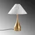 Opviq Stona lampa Luna-15275, 50x50x68 cm, IP20, Zlatno-bele boje