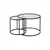 Hanah Home Klub sto-set Aurum, 60x60x43cm, 2 komada, Crni