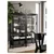 MOSSJÖN Vitrina s 2 vrata, boja antracita, 60x34x146 cm
