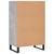 Visoka komoda siva boja betona 57x35x90 cm konstruirano drvo