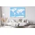 Slika na pluti stilski zemljevid sveta - 150x100 place