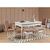 Hanah Home Trpezarijska stolica Vina Sandalye 869VEL5180