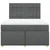 Vidaxl Box spring posteljni z vzmetnico temno siv 140x190 cm blago