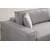 Atelier del Sofa Ugaona garnitura Pirlo 145x43x206cm Svetlosiva