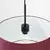 Sollux SL.1852 - Luster na sajli NEVIA 1xE27/15W/230V prečnik 40 cm crvena