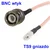 shumee Pigtail TS9 vtičnica/BNC vtič RG316 15cm