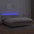 Vidaxl Box spring postelja z vzmetnico LED kapučino 160x200 cm