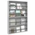Polica za časopise s policom 2 pcs Siva Sonoma 100 x 12 x 70 cm