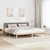 Vidaxl Kovinska posteljna konstrukcija Rjava in taupe 200 x 200 cm