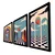 Wallity Dekorativna slika 3p3752softct-012, 38x53cm, 3 dela