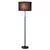 Podna lampa FOGO 2xE27/15W/230V crna