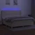 Krevet box spring s madracem LED krem 200x200 cm od tkanine
