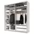 Ormar Sa Kliznim Vratima Includo 188/222/68 cm antracit, bela
