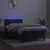 Vidaxl Box spring postelja z vzmetnico LED temno siva 100x200 cm žamet