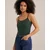 WE Fashion Top temno zelena