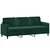 2-dijelni set sofa s jastucima tamnozeleni baršunasti