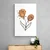 Slika minimalistični cvet na belem ozadju No3 - 80x120