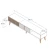 Hanah Home TV Komoda Milan, 180x40x35 cm, Braon-Siva