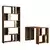 Hanah Home Set polica i radni sto Lima, Orah